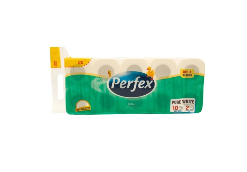 Hartie igienica Perfex Boni Pure White 2 straturi 10 role